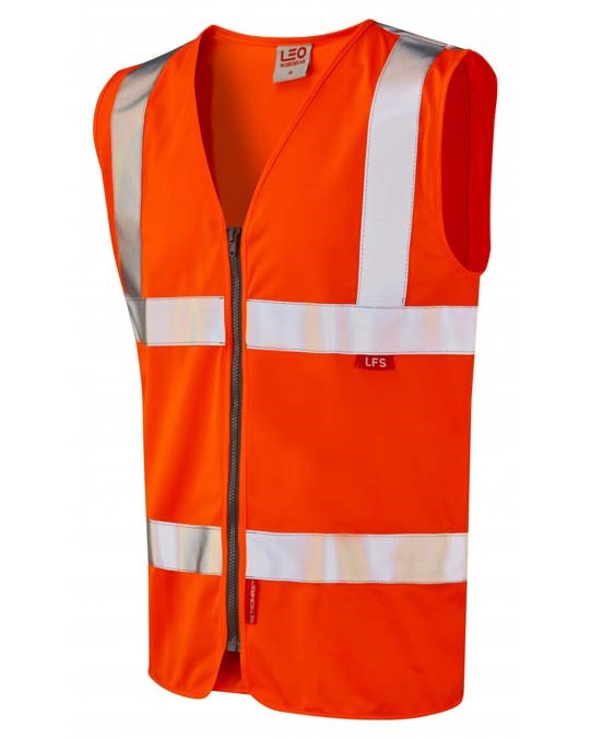 MEETH ISO 20471 Cl 2 LFS Zip Waistcoat (EN 14116)